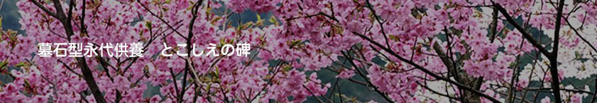 墓石型永代供養 とこしえの碑